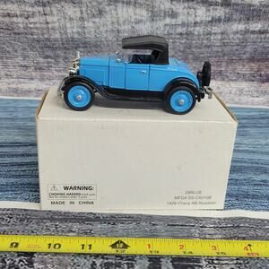 Die-cast 1928 Chevy AB Roadster detailed blue and black